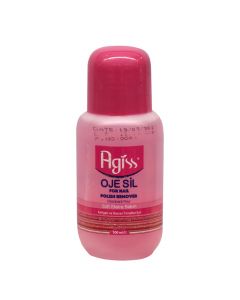 Nail polish remover, Agiss, plastic, 100 ml, pink, 1 piece