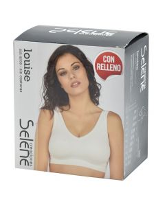 Rimless bra for girls, Louise, Selene, cotton and elastane, M/38, white, 1 pair