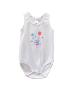 Newborn babies bodysuit, cotton, 41x21 cm, white, 1 piece