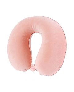 Travel pillow set, Miniso, polyester and elastane, 30x49 cm, pink, 1 piece