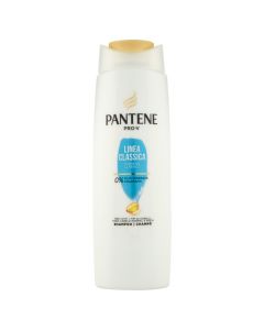 Shampo për flokët, Pantene, plastikë, 225 ml, e bardhë dhe blu, 1 copë