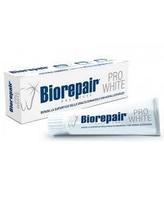 Pastë dhëmbësh për zbardhim, Biorepair, plastikë, 75 ml, e bardhë dhe blu, 1 copë