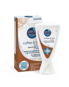 Pastë dhëmbësh me efekt zbardhues të njollave të kafeinës, Pearl Drops, plastikë, 50 ml, e bardhë dhe kafe, 1 copë