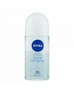 Roll-on deodorant Pure Invisible, Nivea, plastic and glass, 50 ml, transparent, 1 piece