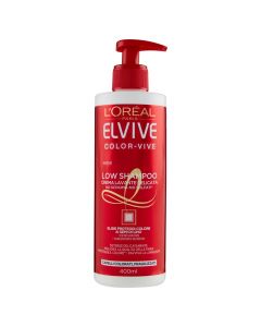 Shampo delikate për flokë të lyer Color Vive, Elvive, L'Oreal, plastikë, 400 ml, e kuqe, 1 copë