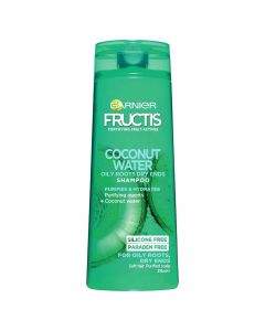 Hydrating and fortifying hair shampoo, Fructis, Garnier, plastic, 250 ml, green, 1 piece