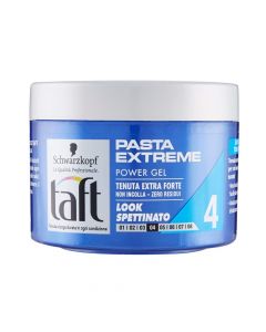 Men's hair styling gel, Extreme Paste 04, Taft, plastic, 200 ml, blue, 1 piece
