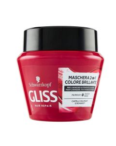 Maskë riparuese për flokët Ultimate Color, Gliss, plastikë, 300 ml, magenta, 1 copë