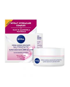 Moisturizing cream for face treatment during the day, Essentials, Nivea, plastic and glass, 50 ml, white and pink, 1 piece