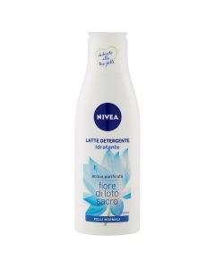 Moisturizing face cleansing milk, Aqua Effect, Nivea, plastic, 200 ml, white and blue, 1 piece