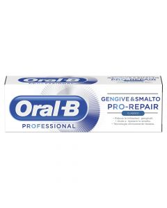 Pastë dhëmbësh riparuese, Pro-Repair Classic, Oral-B, plastikë, 75 ml, e bardhë dhe blu, 1 copë