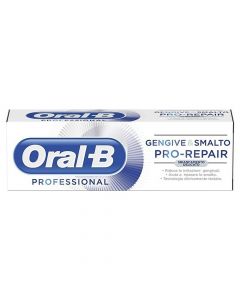 Pastë dhëmbësh riparuese, Pro-Repair Delicate Whitening, Oral-B, plastikë, 75 ml, e bardhë dhe blu, 1 copë