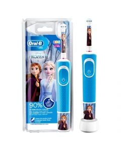 Furçë dhëmbësh elektrike për fëmijë, Vitality Kids Frozen, Oral-B, plastikë, 25x11x5.2 cm, rozë dhe blu, 1 copë