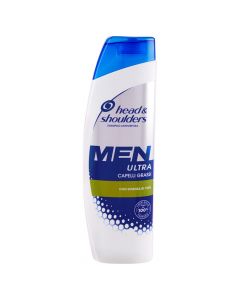 Shampo purifikuese kundër zbokthit, për meshkuj, Men Ultra, Head & Shoulders, plastikë, 225 ml, e bardhë, blu dhe e gjelbër, 1 copë