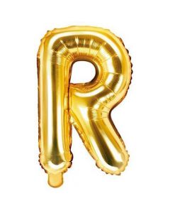 Tullumbace në formën e shkronjës "R", najlon dhe alumin i rafinuar, 35 cm, e artë, 1 copë
