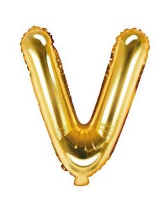Tullumbace në formën e shkronjës "V", najlon dhe alumin i rafinuar, 35 cm, e artë, 1 copë