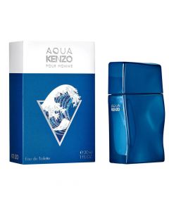 Eau de toilette (EDT) for men, Aqua Pour Homme, Kenzo, glass, 30 ml, blue and white, 1 piece