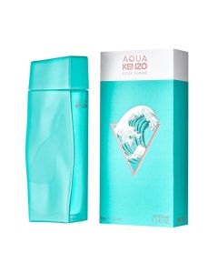Eau de toilette (EDT) for women, Aqua pour Femme, Kenzo, glass, 100 ml, cyan blue, 1 piece