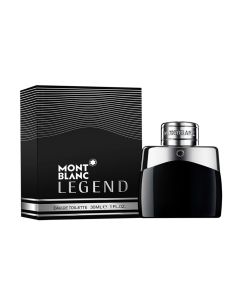 Eau de toilette (EDT) for men, Legend, Mont Blanc, glass, 30 ml, black and silver, 1 piece