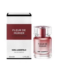Eau de parfum (EDP) for women, Fleur de Mürier, Karl Lagerfeld, glass, 50 ml, red and white, 1 piece
