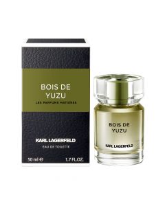 Parfum për meshkuj, Bois de Yuzu, Karl Lagerfeld, EDT, qelq, 50 ml, e zezë dhe e gjelbër, 1 copë