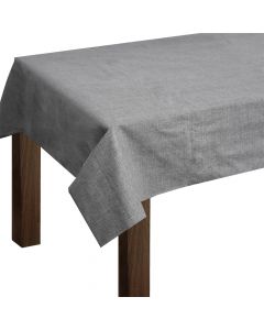 Tablecloth with 6 napkins, Cotton & Color, cotton, 140x180 cm, gray and beige, 1 piece
