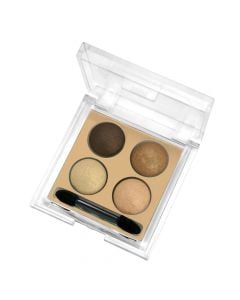 Palette with 4 eyeshadows, 04, Wet & Dry, Golden Rose, plastic, 4 g, beige and brown, 1 piece