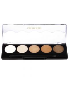 Palette with 5 eyeshadows, 113 Ombre Matte, Professional Palette, Golden Rose, plastic, 8 g, white, beige, brown and terracotta, 1 piece