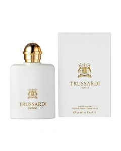Eau de parfum (EDP) for women, Donna, Trussardi, glass, 50 ml, white and gold, 1 piece