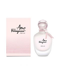 Parfum për femra, Salvatore Ferragamo, Amo per Lei, EDP, qelq, 100 ml, rozë, 1 copë