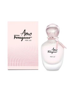 Eau de parfum (EDP) for women, Amo per Lei, Salvatore Ferragamo, glass, 50 ml, pink, 1 piece