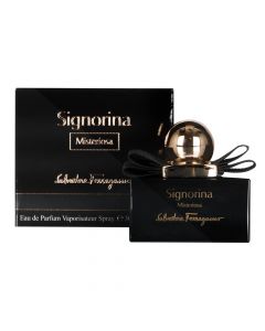 Eau de parfum (EDP) for women, Signorina Misteriosa, Salvatore Ferragamo, glass, 30 ml, black and rose gold, 1 piece