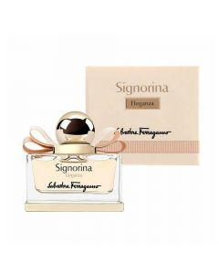 Eau de parfum (EDP) for women, Signorina Eleganza, Salvatore Ferragamo, glass, 30 ml, cream and gold, 1 piece