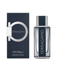 Parfum për meshkuj, Salvatore Ferragamo, Ferragamo, EDT, qelq, 100 ml, gri dhe blu, 1 copë