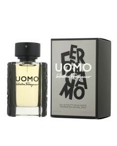 Parfum për meshkuj, Salvatore Ferragamo, Uomo, EDT, qelq, 50 ml, bezhë, e zezë dhe transparente, 1 copë