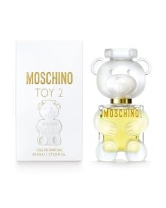 Eau de parfum (EDP) for women, Toy 2, Moschino, glass, 50 ml, gold, white and transparent, 1 piece