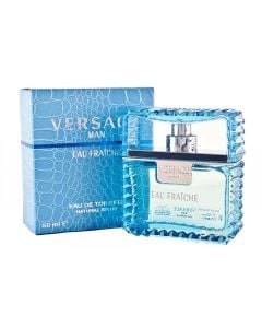 Eau de toilette (EDT) for men, Man Eau Fraiche, Versace, glass, 50 ml, light blue and transparent, 1 piece