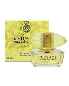 Parfum për femra, Versace, Yellow Diamond, EDT, qelq, 50 ml, e verdhë dhe gold, 1 copë