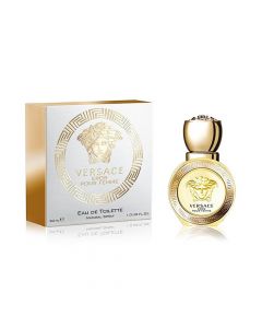Parfum për femra, Versace, Eros pour Femme, EDT, qelq, 30 ml, e verdhë dhe rose gold, 1 copë