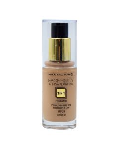 3 in 1 liquid makeup foundation spray, 80 Bronze, All Day Flawless, FaceFinity, Max Factor, plastic and glass, 30 ml, sand, 1 piece