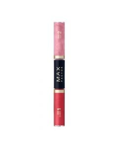 Buzëkuq dhe shkëlqyes për buzët 2 në 1, 510 Radiant Rose, LipFinity Color&Gloss, Max Factor, plastikë, 3 ml, e kuqe koral dhe rozë, 1 copë