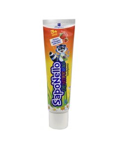 Toothpaste for children, Saponello, Paglieri, plastic, 75 ml, orange, 1 piece