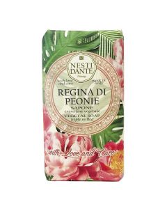 Sapun i ngurtë Regina di Peonie, Love & Care, Nesti Dante, letër, 250 g, e gjelbër dhe rozë, 1 copë