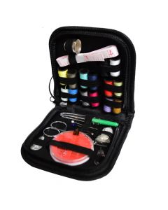 Sewing accessories set, for travel, black
