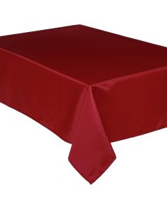 Mbulesë tavoline pa peceta, 140x240 cm, poliestër, e kuqe