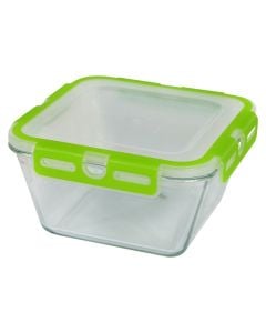Tas hermetik, 2440 cc, 20.5x20.5x10 cm, (transparent), qelq