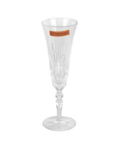 Gotë shampanje, Pk 6, Dia.6.5 x20.5 cm, (transparente), 24% kristal
