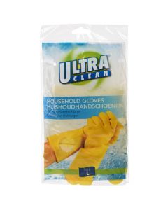Doreza pastrimi, Ultra Clean, gomë lateksi, L, e verdhë, 1 palë