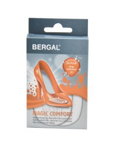 Invisible gel cushions for high-heeled shoes, Magic Comfort, Bergal, silicone, 9.1x7.5 cm, transparent, 2 pieces