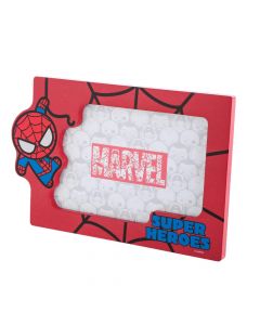 Photo frame with Spiderman design, Marvel, Miniso, MDF, PET and polypropylene, 21 cm, red and blue, 1 piece
